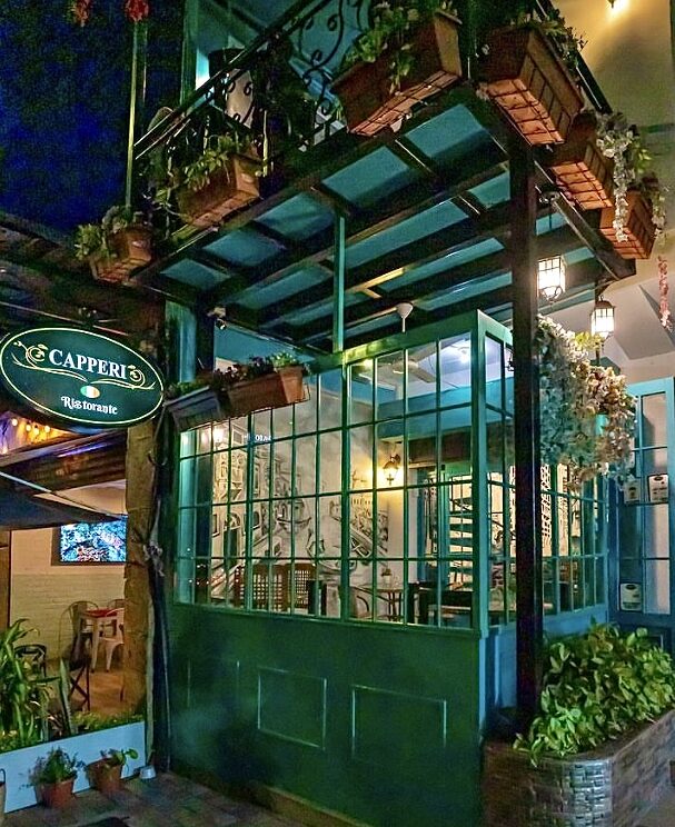 Modern commercial district and venues in Manta