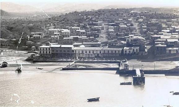 Vintage archival photo of old Manta